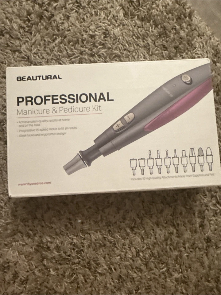 Kit de Juego Profesional de Manicura y Pedicura, Taladro de Uñas Eléctrico Actualizado Foto 1 de 4