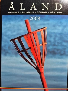 Aland Münzserie Finland KMS 2009 mit Briefmarke im original Blister - Bild 1 von 4
