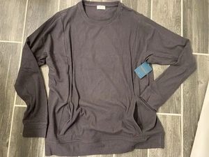 T-shirt Tommy John termica manica lunga con tasche felpa grigia XL nuova con etichetta - Foto 1 di 7
