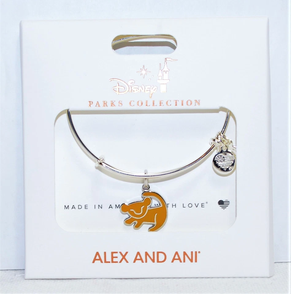 Disney Parks Exclusive Alex Ani Bangle Silver Lion King Simba Bracelet NEW CUTE - Image 1 of 1