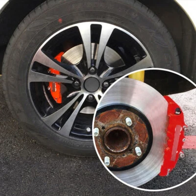 4x Red Car Universal Disc Brake Caliper Covers Front Rear Car Accessories Kit - Image 1 of 4