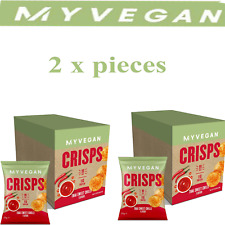 Paquete de 2 patatas fritas de proteína MyVegan, bocadillo de proteína, chile dulce tailandés 2x 6 paquetes