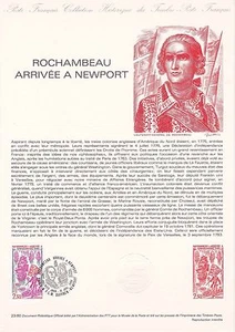 Philatelistisches Dokument 1. Tag: 23 1980 - Rochambeau in Newport - Bild 1 von 1
