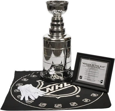 2 Foot NHL Hockey Replica Stanley Cup with Certificate, Gloves & Table Cloth Box — 第 1/2 张图片