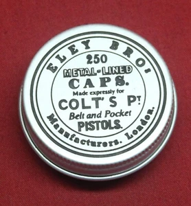 COLT Firearms Eley Screw Top Cap Tin Box - Picture 1 of 3
