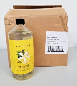 (6 Pack)Caldrea Hand Soap, SEA SALT NEROLI, REFILL Bottle 32 fl oz DISCONTINUED - Picture 1 of 4