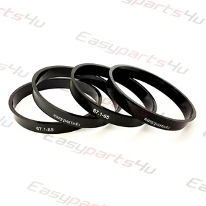 4x Zapfenringe 67,1mm - 65,0mm Nabenumbau Zapfenringe für Alufelgen - Bild 1 von 3