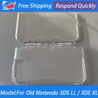 For Old Nintendo 3DS LL Old 3DS XL Clear TPU Silicone Protective Case Soft Cover - Image 1 of 4