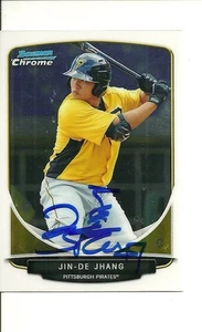 JIN-DE JHANG PITTSBURGH PIRATES SIGNED AUTO 2013 BOWMAN CARD #BCP211 W/COA - Picture 1 of 1