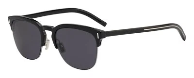 Dior Homme Fraction 55mm Black Half Rim Sunglasses R1820 - Image 1 of 2