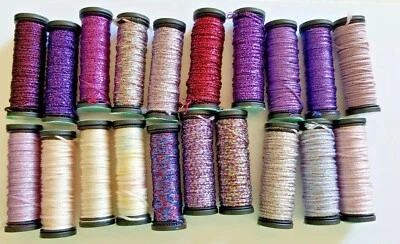 Kreinik Medium #16 Braid 5 m You Choose Colors Polyester Metallic Spool - Image 1 of 3