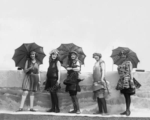 Bathing Suit Beauties! 1900s 8x10 Reprint Of Old Photo - Picture 1 of 1