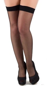 Strapsstrümpfe Straps Strümpfe schwarz Nylons - Bild 1 von 1