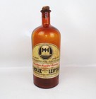 Alte Glasflasche Bourbon Vanille Aroma Bäckerei Konditor Reklame Deko