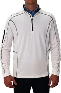 Columbia Men's Omni-Wick Shotgun 1/4 Zip Pullover Long Sleeve White Size XL - Picture 1 of 5