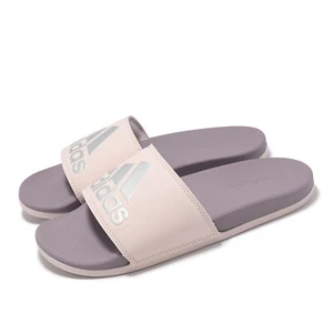 adidas Adilette Comfort Preloved Fig Silver Metallic Women Slip On Sandal IG1273 - Picture 1 of 8