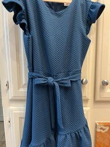 Girls dark blue dress, blush by us angles, size 14 - Picture 1 of 3