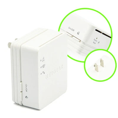 For Mobiles WN1000RP,Netgear N150 Wi-Fi Range Extender Booster Wall Plug Version - Image 1 of 3