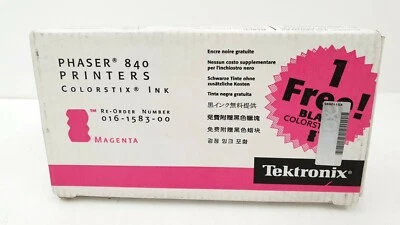 TEKTRONIX 016-1583-00 PHASER 840 1 Pack= 2 x Magenta + 1 x Black GENUINE SEALED - Image 1 of 3