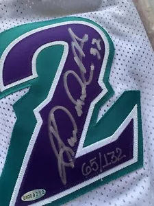 Upper Deck KARL MALONE Basketball Jersey Champion Signed And Limited COA 1999 - Picture 1 of 7