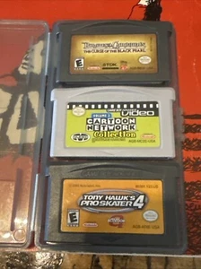 Lot of 3 GBA Gameboy Advanced Tony Hawk 4 Cartoon Network Pirates Caribbean - Picture 1 of 8