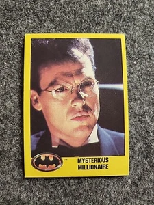 TOPPS BATMAN (1989 Series 2) #210 MYSTERIOUS MILLIONAIRE Trading Card - Picture 1 of 2