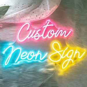 Letreros de neón personalizados de diseño gratuito luz nocturna LED boda arte de pared decoración mejor precio - Imagen 1 de 9