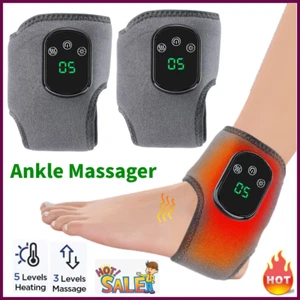 Electric Foot Ankle Massager Vibration Infrared Hot Compress Joint Pain Relieve - Picture 1 of 25