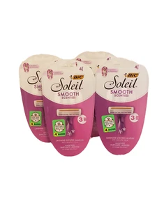 Bic Soleil Smooth Scented Women's Disposable Razors (4 Packs) NEW - Picture 1 of 2