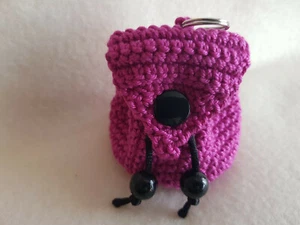 Schlüsselanhänger Rucksack Rucksäckchen gehäkelt Handarbeit Handmade - Bild 1 von 1