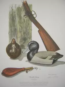 Impresión artística señuelo pato Charles Perdew Tom Cotney Bluebill Henry Illinois - Imagen 1 de 1