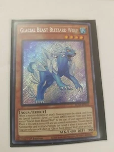 Glacial Beast Blizzard Wolf 1st Edition Secret Rare BLAR-EN031 Yu-Gi-Oh! - Picture 1 of 1
