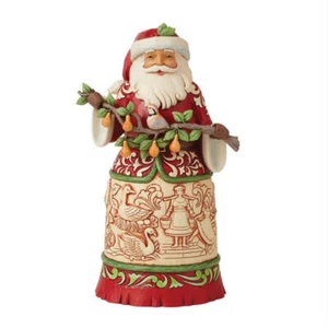 Jim Shore Worldwide Event 12 Days of Christmas Santa Figurine-6013135 - Picture 1 of 4