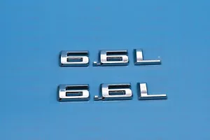 2X 2019-2021 NUEVO 6,6 L emblemas de capucha insignia para Silverado (cromo) - Imagen 1 de 6