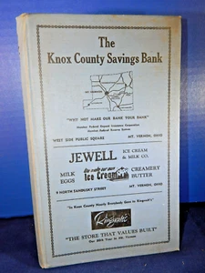 Walsh's Mount Vernon Ohio City Directory 1950 annunci storia genealogia aziendale - Foto 1 di 9