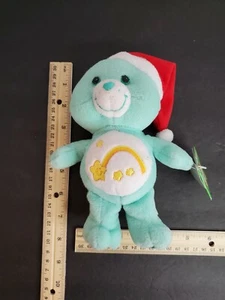 Wish Bear Care Bear Santa Plush 8" with tags so cute Christmas holiday  - Picture 1 of 6