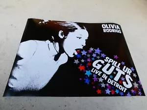 Olivia Rodrigo Spill Ur Guts World Tour Detroit Exclusive Poster - Picture 1 of 1