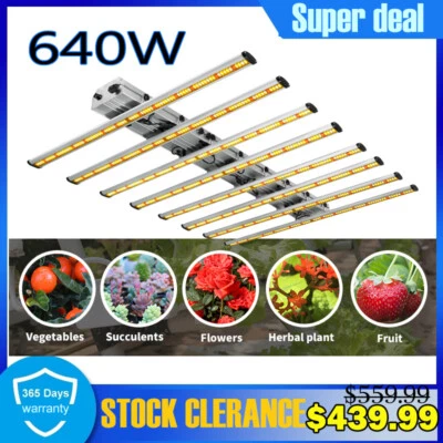 PHLIZON FACTORY BAR6500W Ragno LED Luce di Coltivazione Commerciale Spettro Completo con CO2 Fiore Veg