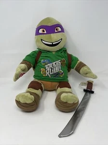 2014 Build A Bear BAB 18 Zoll Plüsch - TMNT Donatello abnehmbares Shell Shirt Schwert - Bild 1 von 10