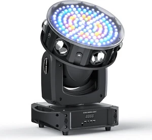 Luz efecto zoom lavado haz estroboscópico 180W - 3 ejes - sonido DMX activado - nuevo en caja - Imagen 1 de 7