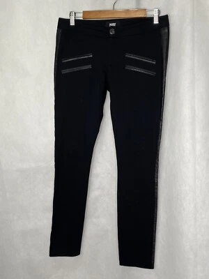 Pantalones de cuero Paige Renee para mujer elásticos ponte tejidos tiro medio tobillo talla 29 Foto 1 de 4