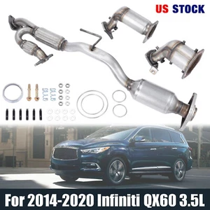 All 3PCS Catalytic Converter Set For Infiniti QX60 3.5L 2014 TO 2020 with Y Pipe - Bild 1 von 14
