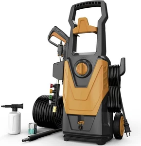 Electric Pressure Washer, 5000 PSI with 20FT Hose, 4 Nozzles, Foam Cannon - Picture 1 of 7