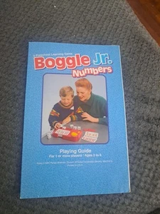 1992 Boggle Jr. Numbers Board Game Instruction Manual Replacement Part Only - Picture 1 of 6