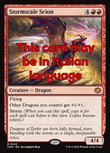 MTG STORMSCALE SCION FOIL EXC - PROGENIE SCAGLIATEMPESTA 123 - TDM - MAGIC - Picture 1 of 1