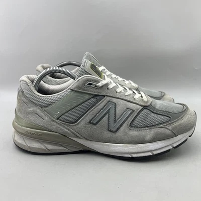 New Balance 990v5 Running Shoes Mens Size 10 D Gray Suede Made In USA Sneakers - Image 1 of 4