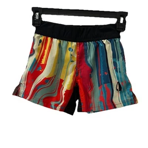 Tachuntfish Kids Youth Size 6 Shorts Multicolor Artsy Print Pull on Athletic - Picture 1 of 9