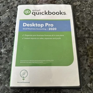 ⚡Quickbooks 2020 Desktop Pro Windows FULL USA VERSION w/ Keys & CD - Picture 1 of 4