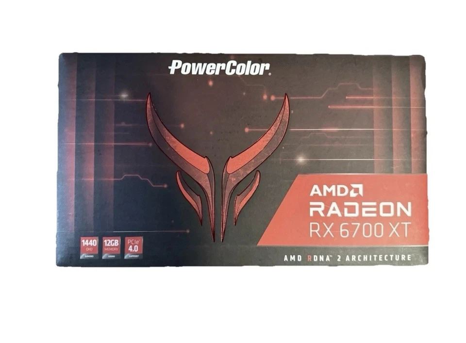 GPU PowerColor Red Devil AMD Radeon RX 6700 XT 12 GB GDDR6 (más barata de perfil) Foto 1 de 4