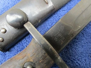 SELTEN ORIGINAL HERGESTELLT IN DEN USA BRITISCHES M1913 BAJONETT UND SCHEIDENHERSTELLER WINCHESTER 1917 - Bild 1 von 17